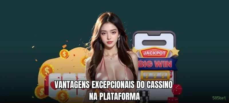 Imagem promocional da 585bet mostrando a plataforma e suas vantagens